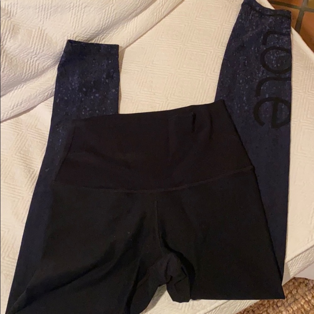 XS LOLË LEGGINGS black and navy